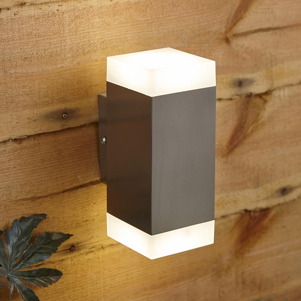 Biard Stainless Steel LED Up/Down Wall Light - Biard Solly LED Square